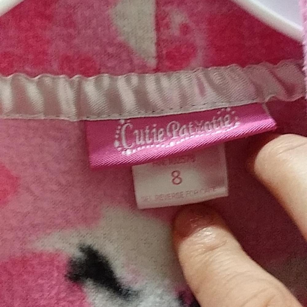 Kitty Print Fleece Robe - Picture 8 of 8